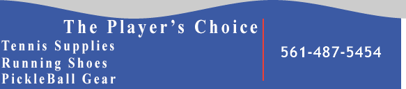 The Player's Choice For Tennis Supplies & Running Shoes - 561-487-5454